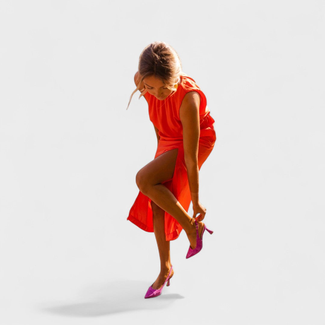 Danella - Elegante Abito Midi Senza Maniche