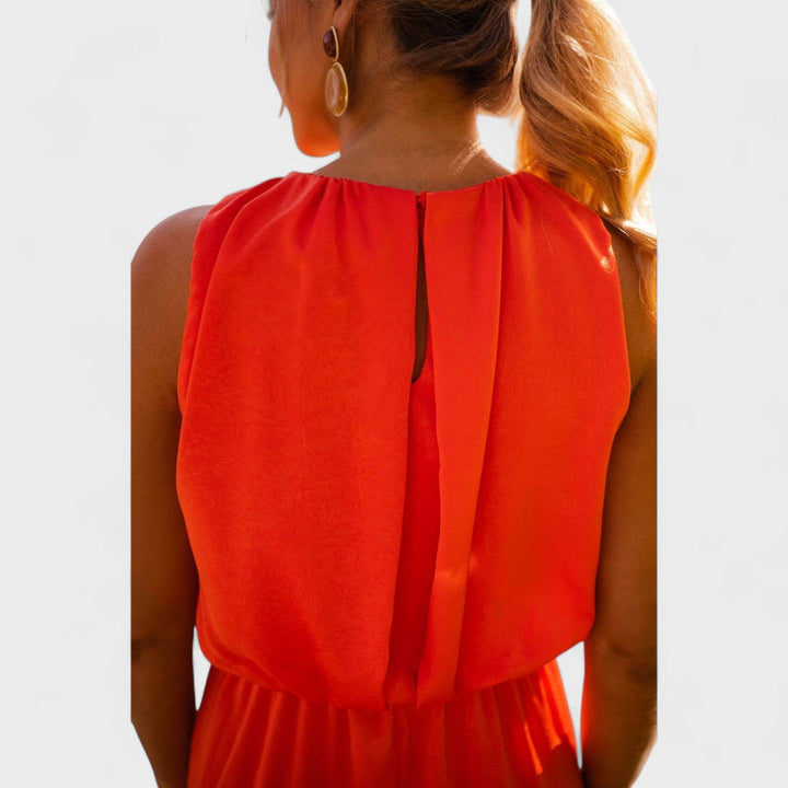 Danella - Elegante Abito Midi Senza Maniche