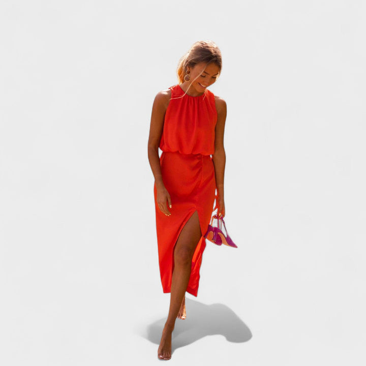 Danella - Elegante Abito Midi Senza Maniche