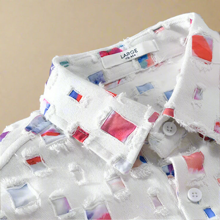 Nazirah - Elegante Camicia Con Mosaico