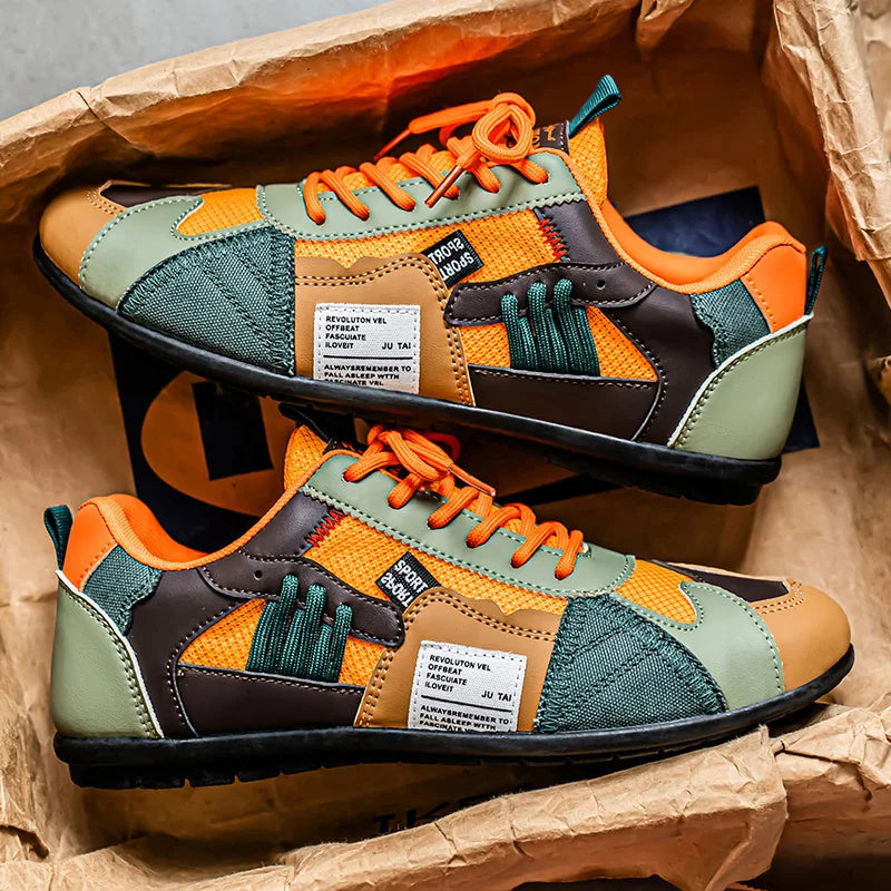 Reinders - Sneakers Con Lacci in Stile Patchwork
