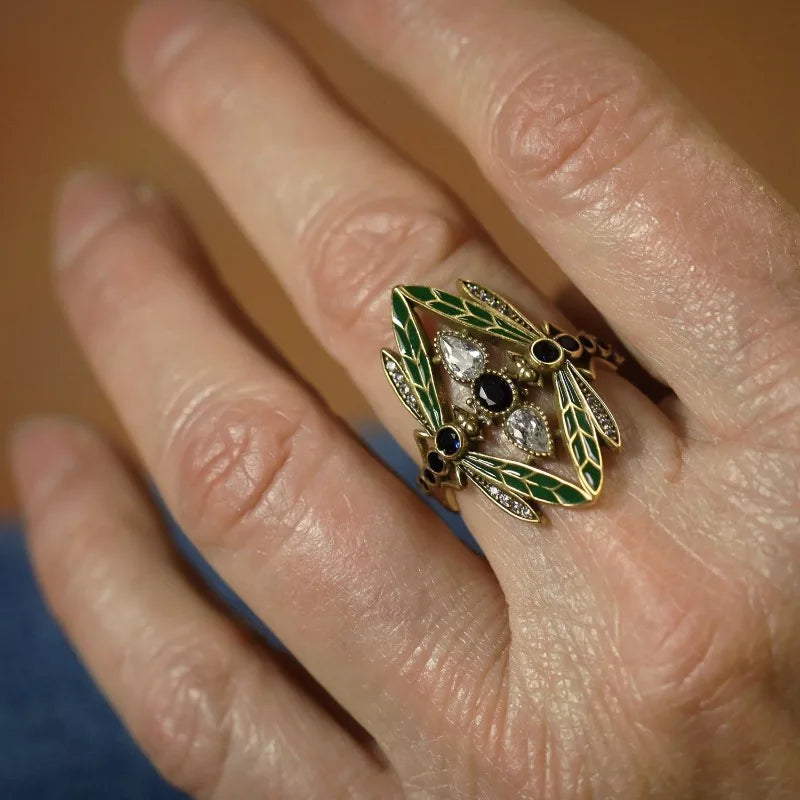 Marzella - Anello Libellula Eredità del Poeta