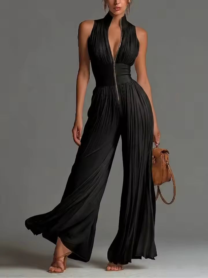 Perrine - Tuta in Chiffon Plissettato