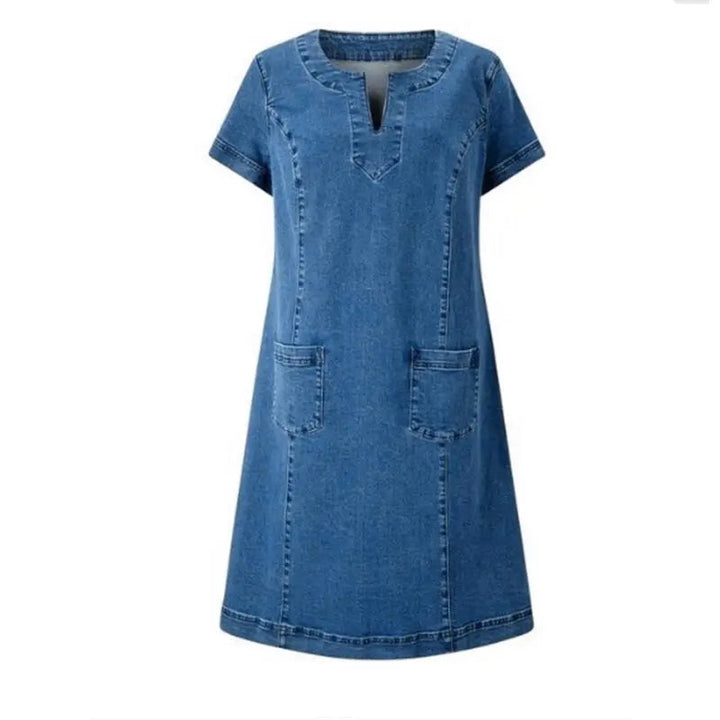 Polixeni - Abito In Morbido Denim
