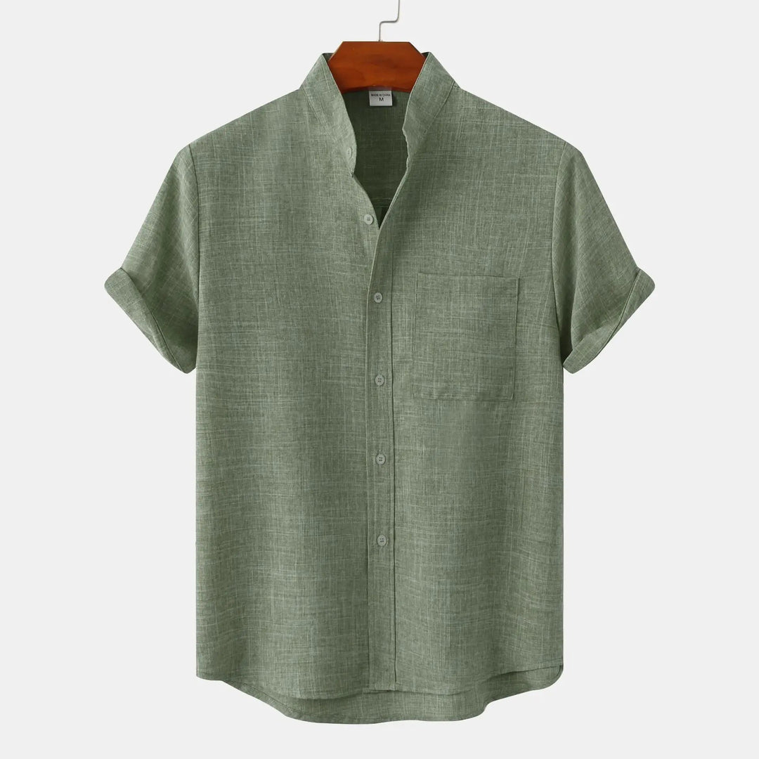 Gerardo - Camicia Di Lino A Maniche Corte