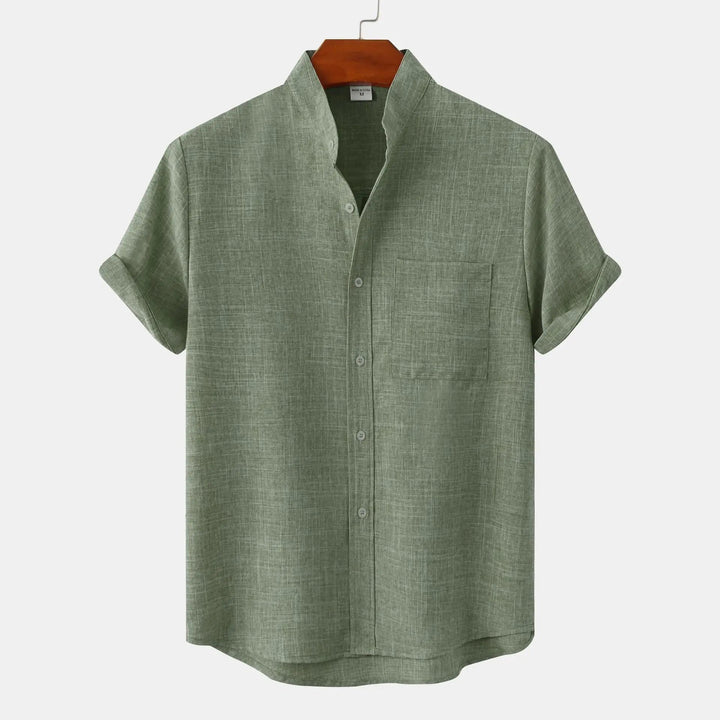 Gerardo - Camicia Di Lino A Maniche Corte