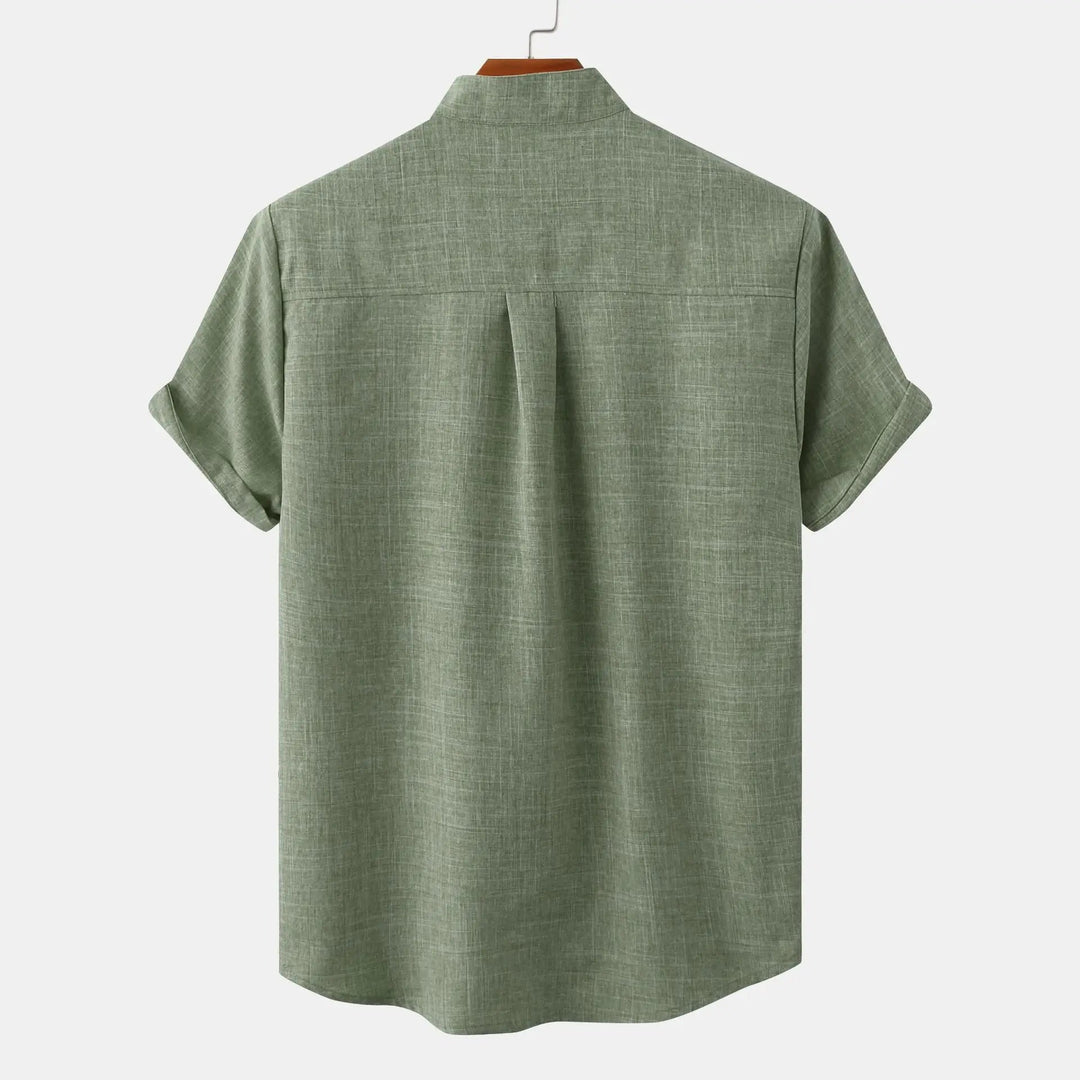 Gerardo - Camicia Di Lino A Maniche Corte