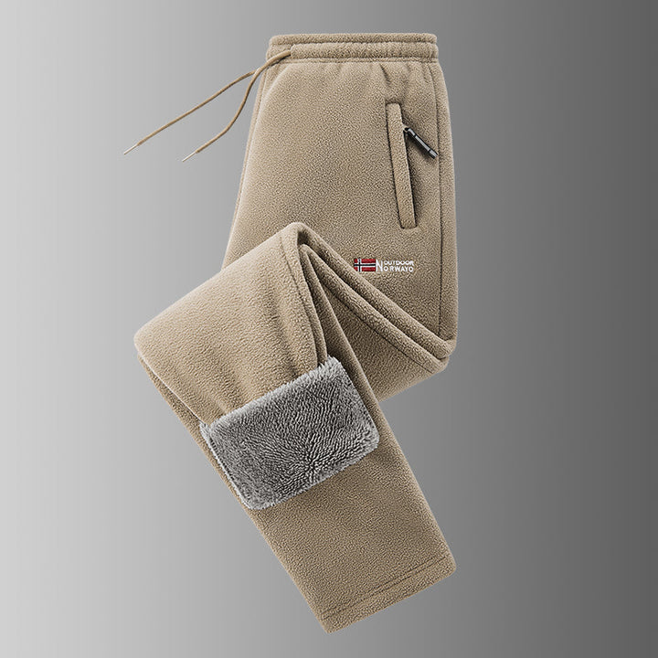 Ingolf - Pantaloni Foderati in Pile Con Coulisse E Tasche Con Cerniera