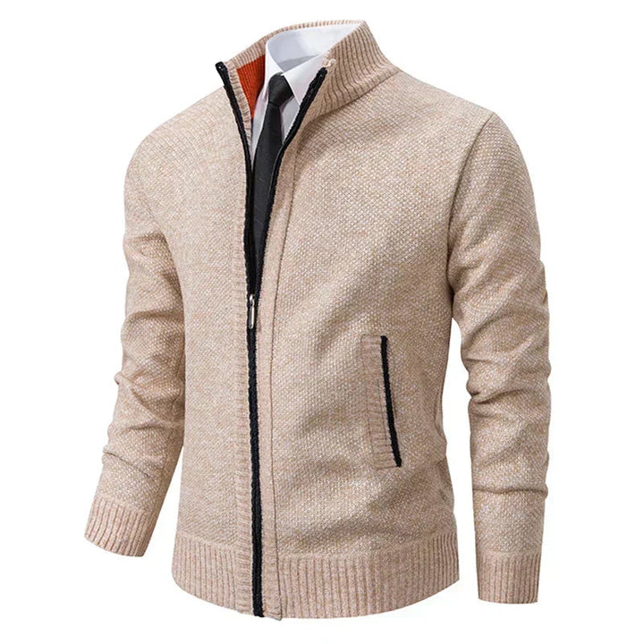 Yitzhak - Cardigan Casual Lavorato a Maglia Con Collo Alto