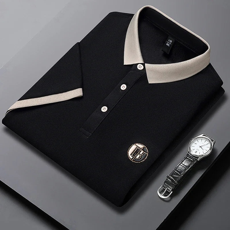 Angan - Elegante Polo Bicolore