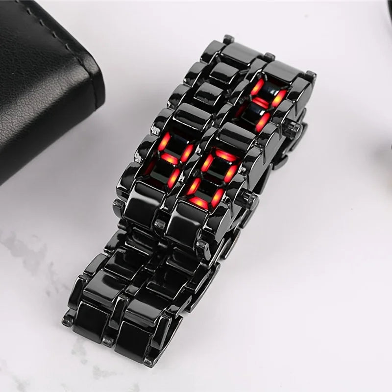 Veltrix - Orologio Con Display Digitale in Acciaio Inossidabile