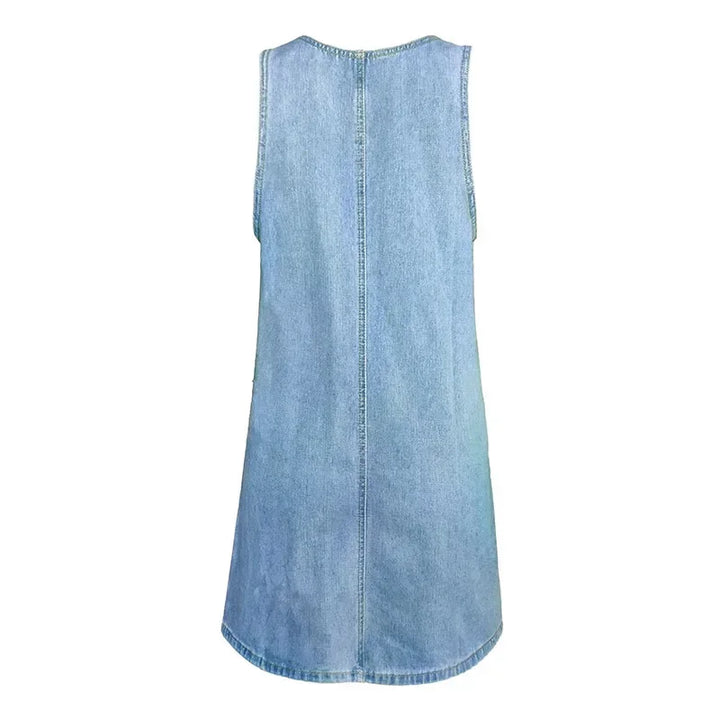 Malwina - Abito Estivo Pratico e Leggero in Denim