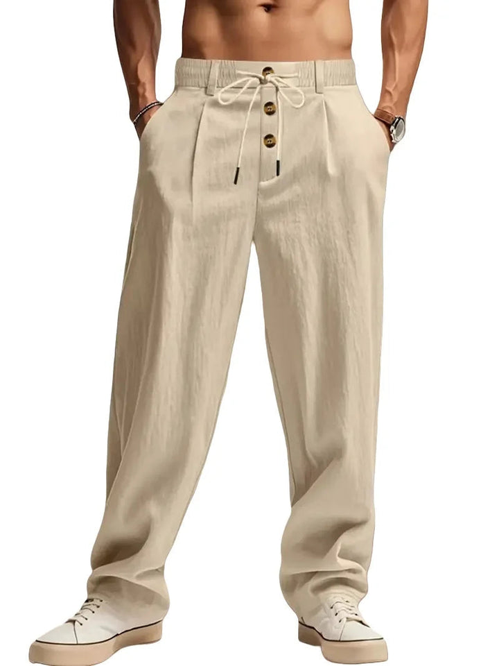 Gencio - Pantaloni Comodi in Lino