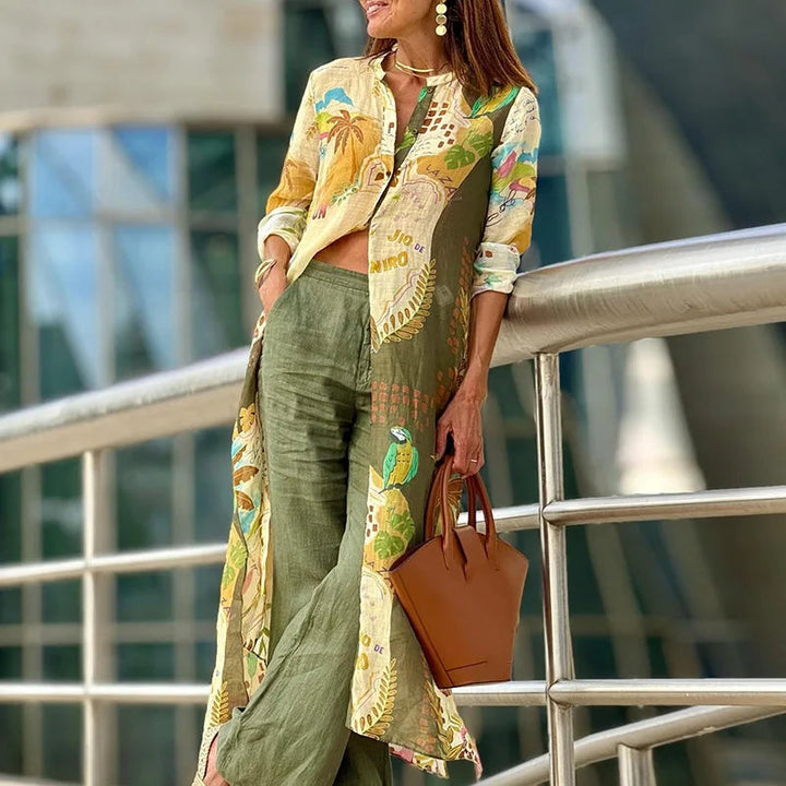 Gabija - Elegante Set Estivo In Lino