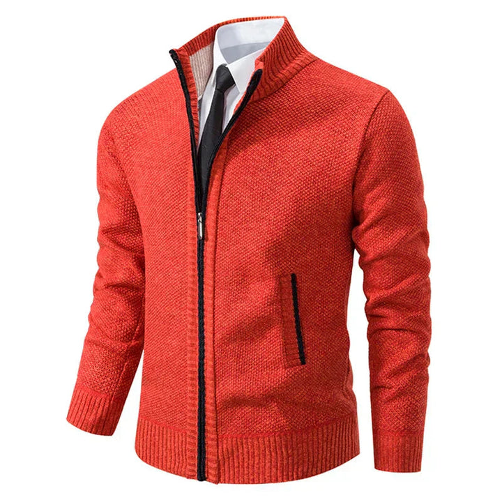 Yitzhak - Cardigan Casual Lavorato a Maglia Con Collo Alto