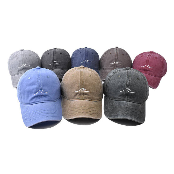Erkan - Cappellino con Ricamo a Onde Increspate