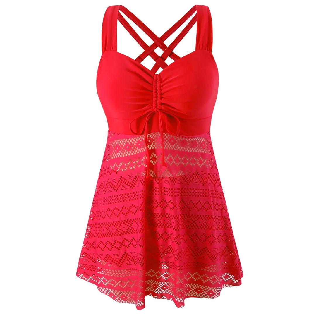 Loriane - Costume Da Bagno Con Scollo All'americana In Pizzo Premium
