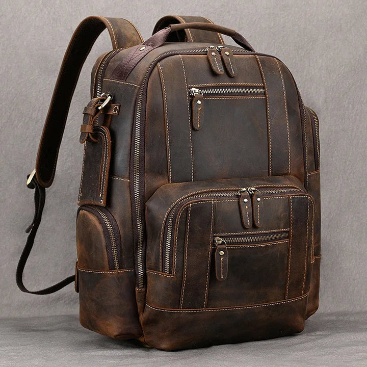 SummitCarry - Zaino Da Viaggio In Pelle Di Vacchetta Vintage