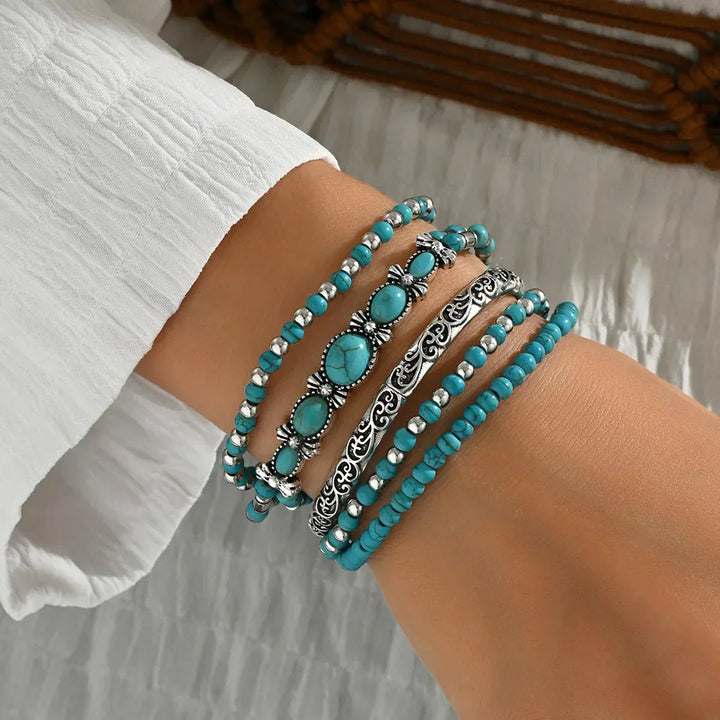 Nilay - Braccialetti Turchesi In Stile Boho