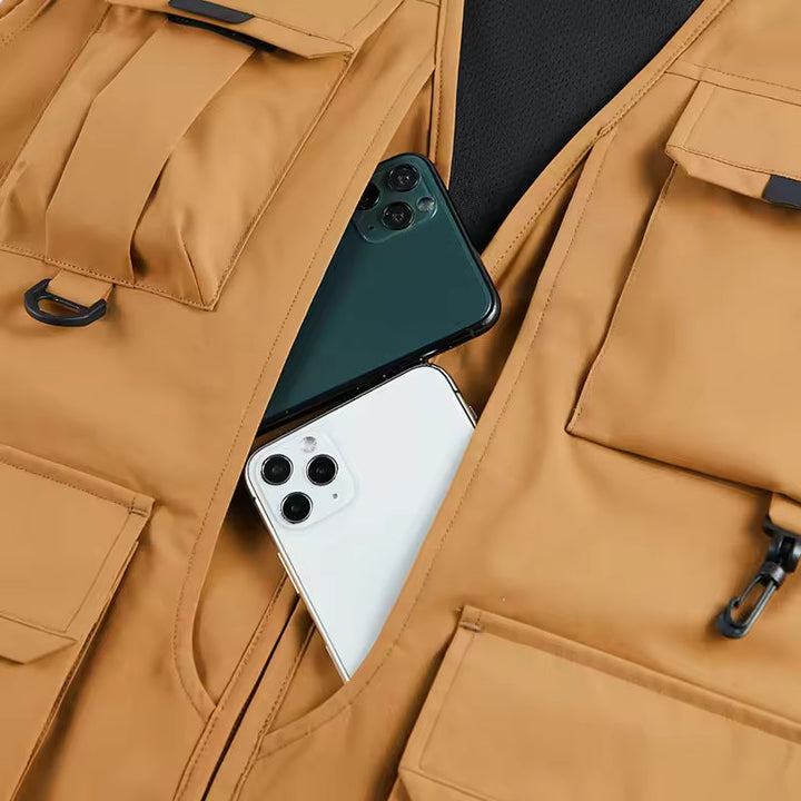 Mose - Gilet Cargo Multitasche Traspirante