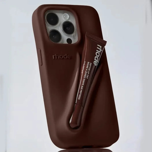 LuxeLoop - Custodia in Silicone per iPhone con Portarossetto