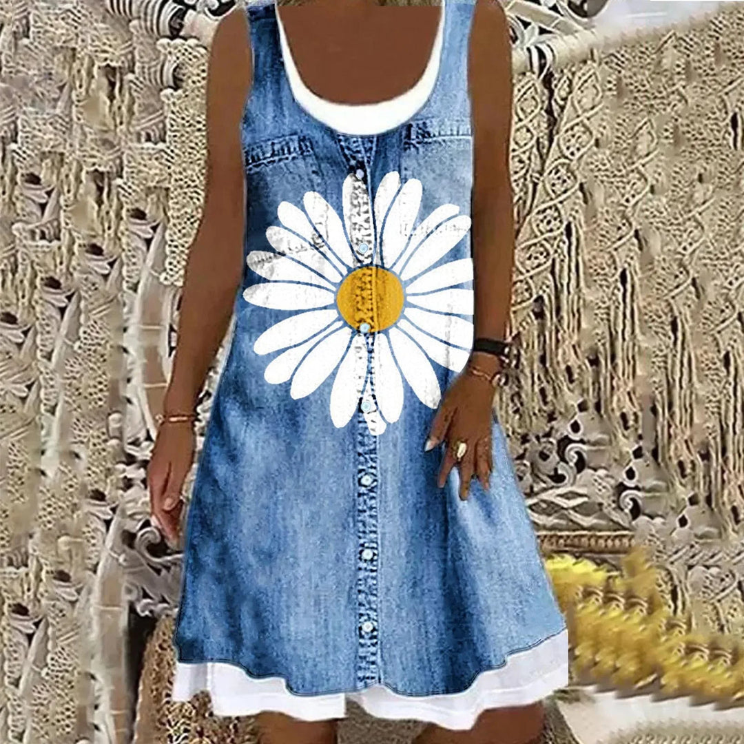 Natasza - Abito in Denim Morbido ed Elegante