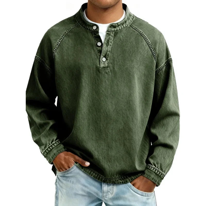 Stuart - Camicia Vintage Con Bottoni
