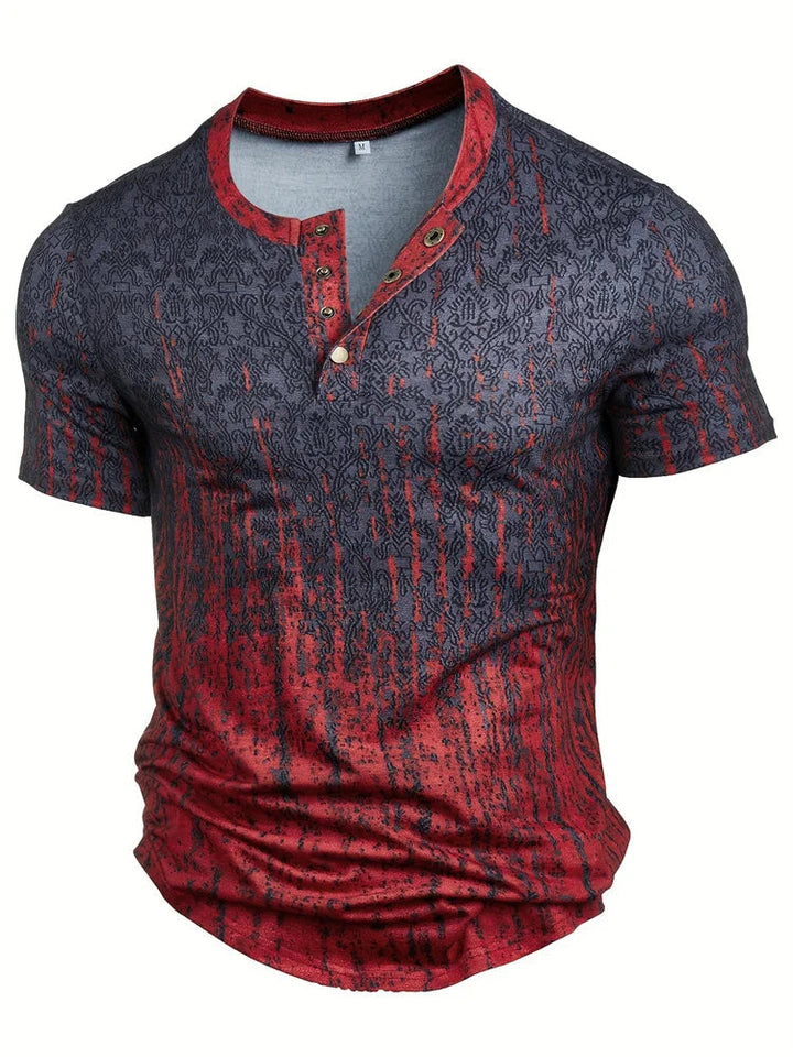 Edson - Elegante Camicia Con Stampa Patchwork