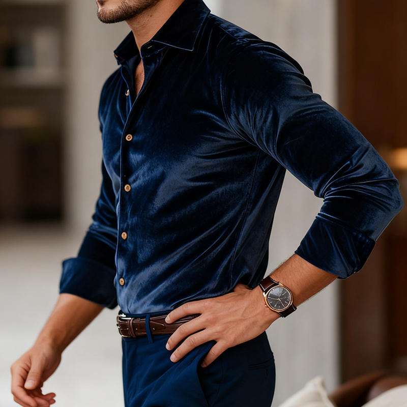 Kalana - Elegante Camicia a Maniche lunghe Con Colletto