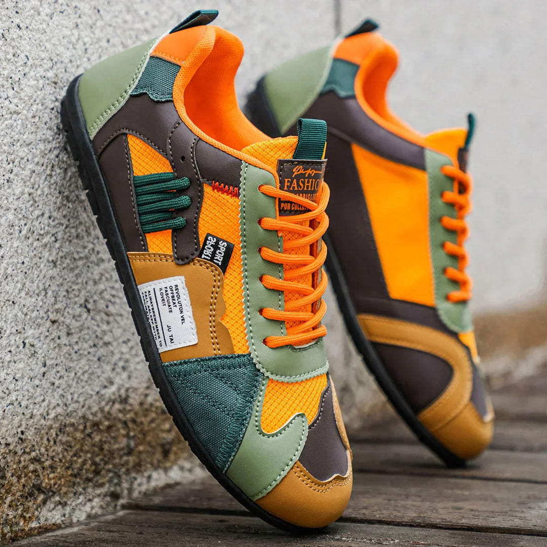 Reinders - Sneakers Con Lacci in Stile Patchwork