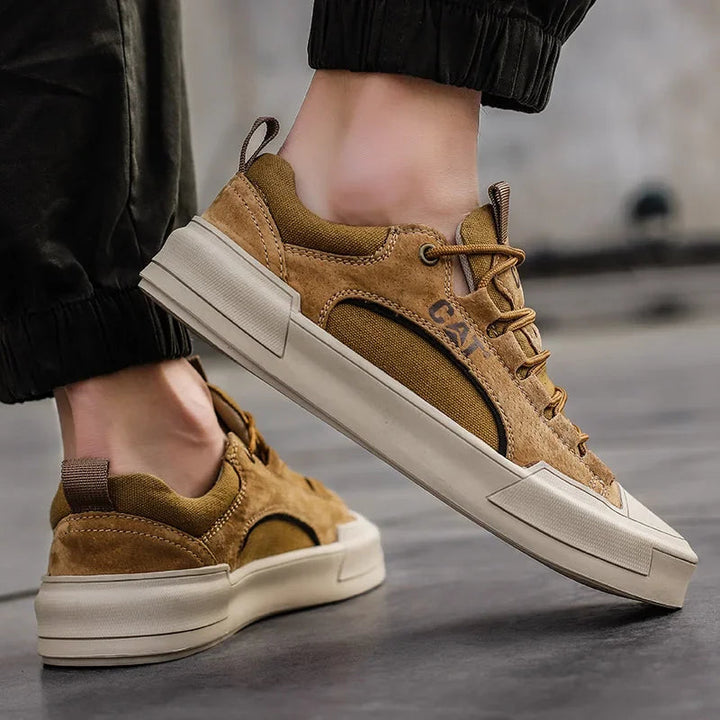 Atherton - Scarpe da Ginnastica Casual in Pelle Scamosciata Con Lacci