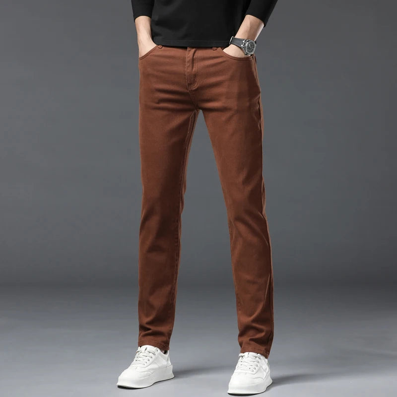 Chathura - Pantaloni in Denim Elasticizzato
