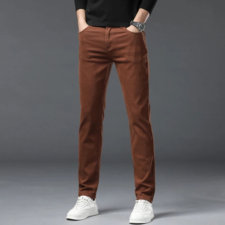 Chathura - Pantaloni in Denim Elasticizzato