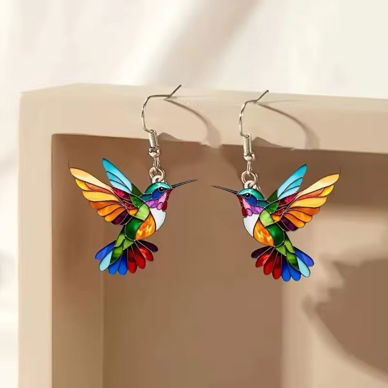 Nahla - Collana e Orecchini Colibrì