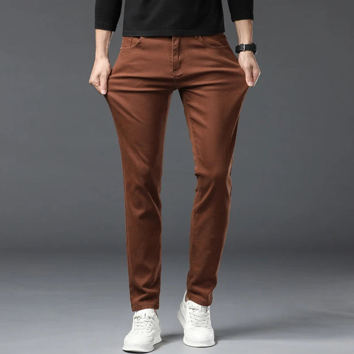 Chathura - Pantaloni in Denim Elasticizzato
