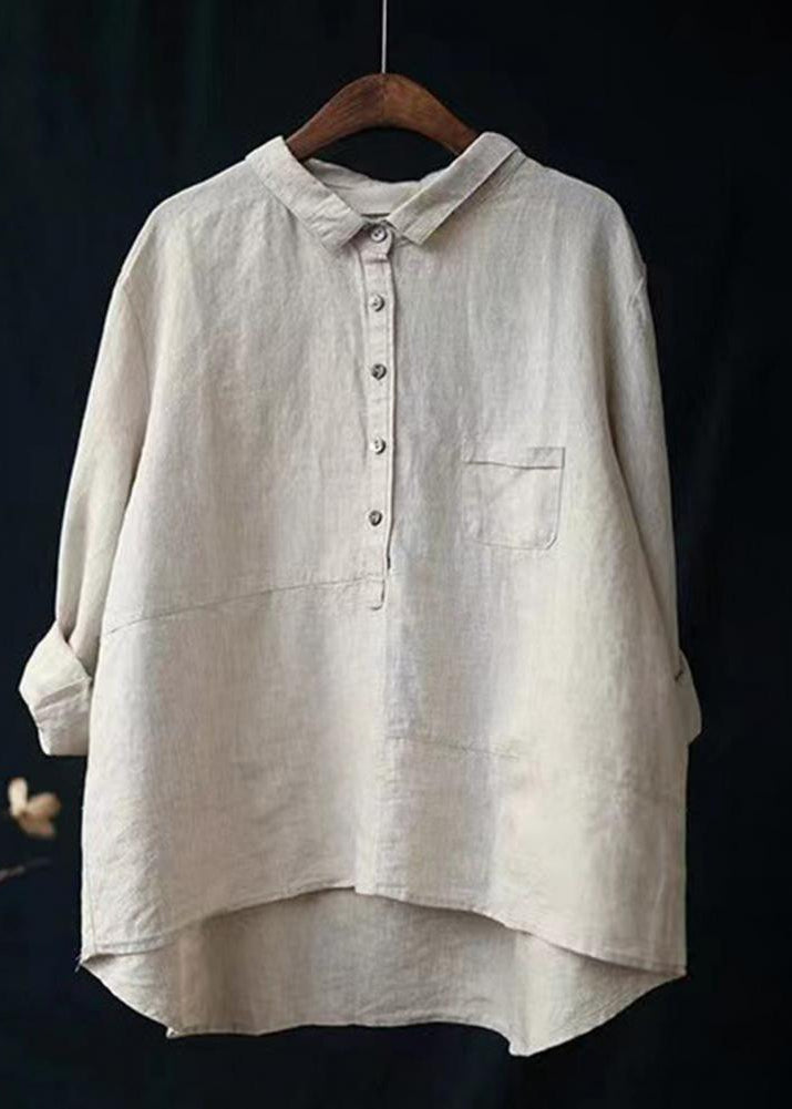 Winona - Camicia a Maniche Lunghe con Tasca Frontale e Bottoni