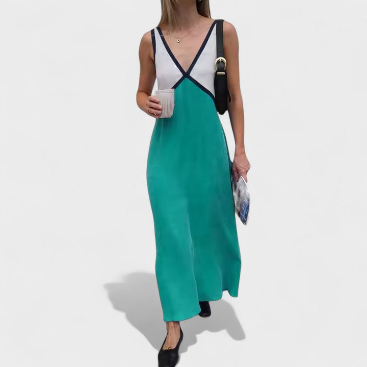 Vida - Elegante Abito Lungo Senza Maniche