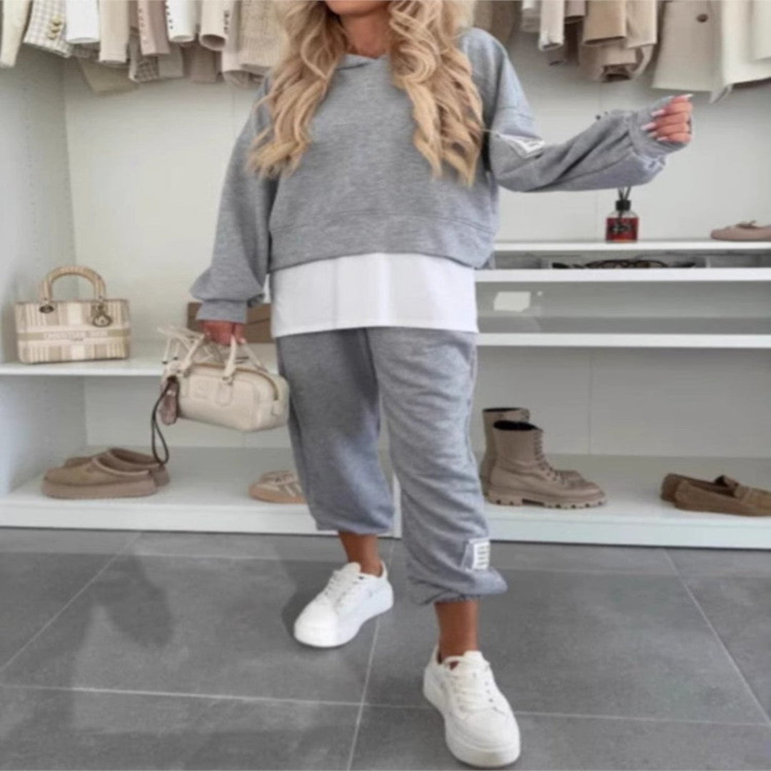 Bronie - Felpa Oversize Con Cappuccio e Pantaloni Jogger