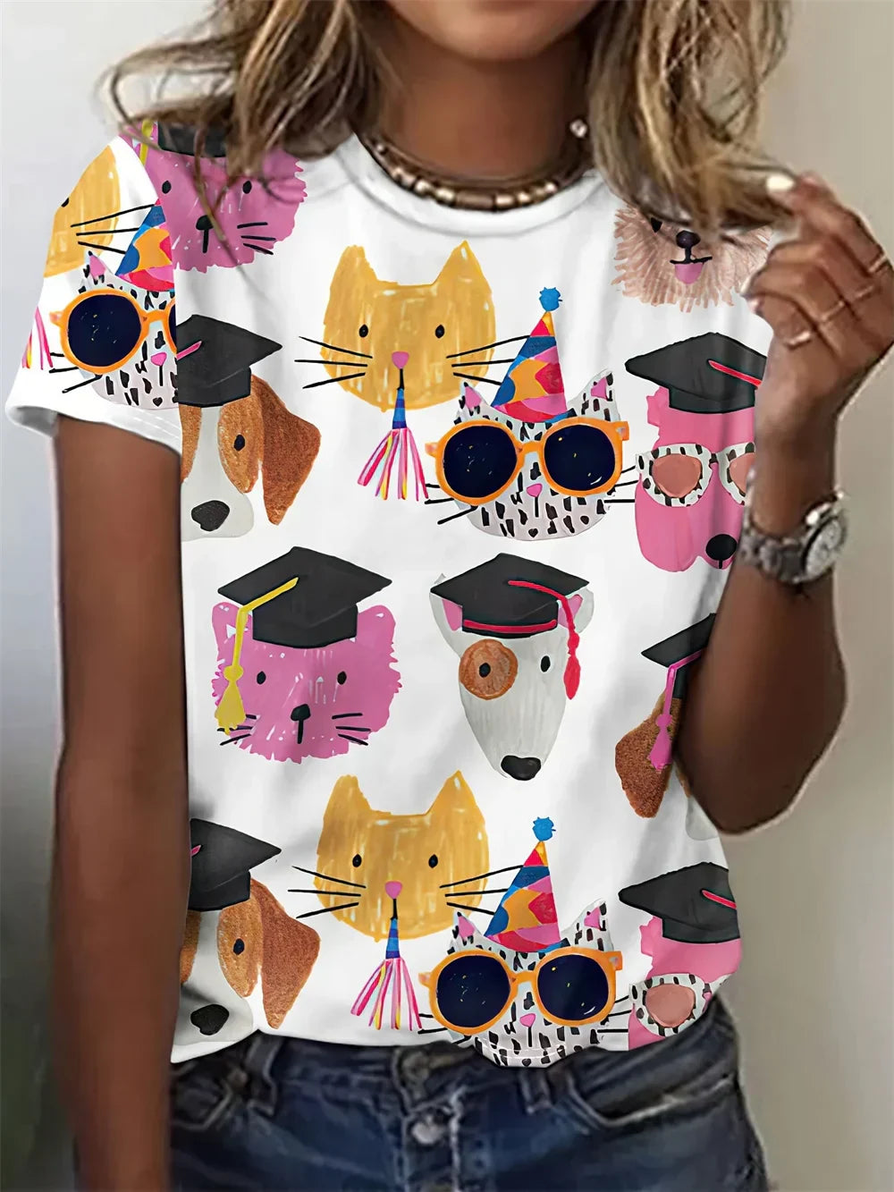 Elsy - Camicia Elegante con Stampa Animalier