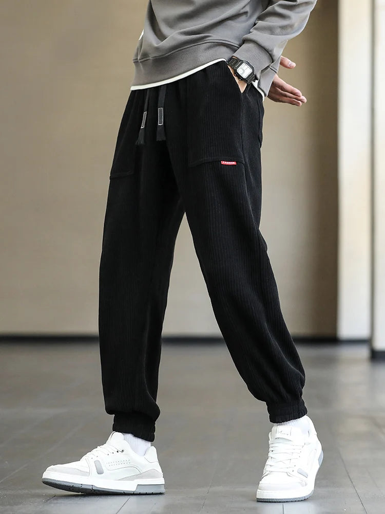 Esteban - Pantaloni da Jogging in Velluto a Coste