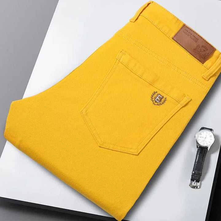 Chathura - Pantaloni in Denim Elasticizzato