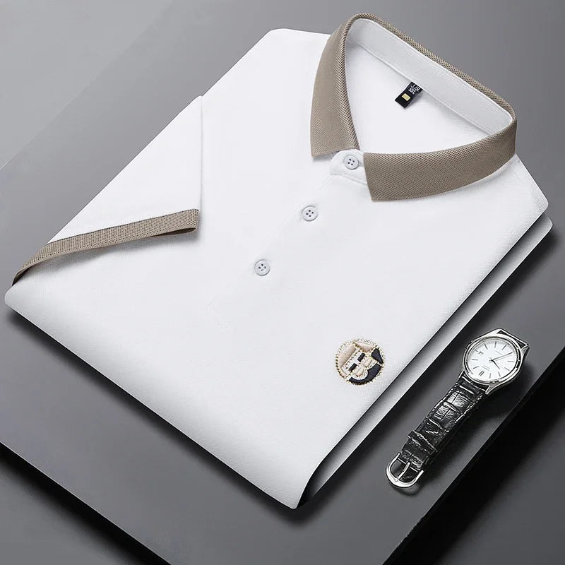 Angan - Elegante Polo Bicolore