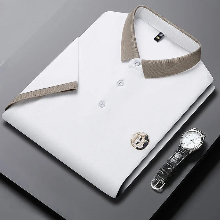 Angan - Elegante Polo Bicolore
