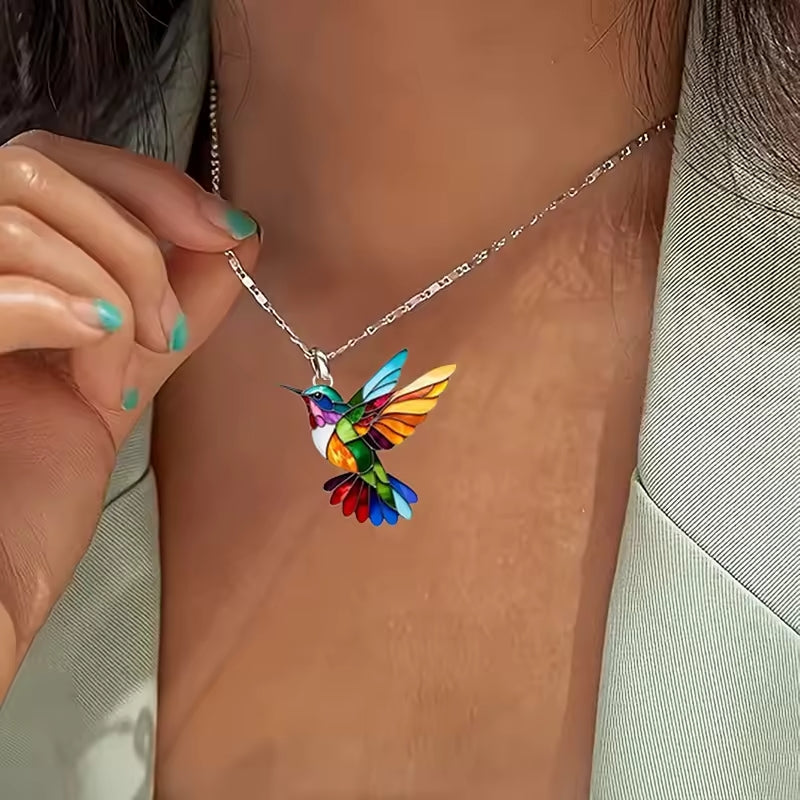 Nahla - Collana e Orecchini Colibrì