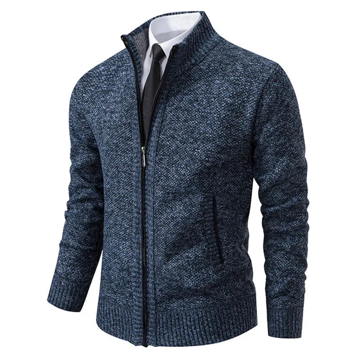 Yitzhak - Cardigan Casual Lavorato a Maglia Con Collo Alto