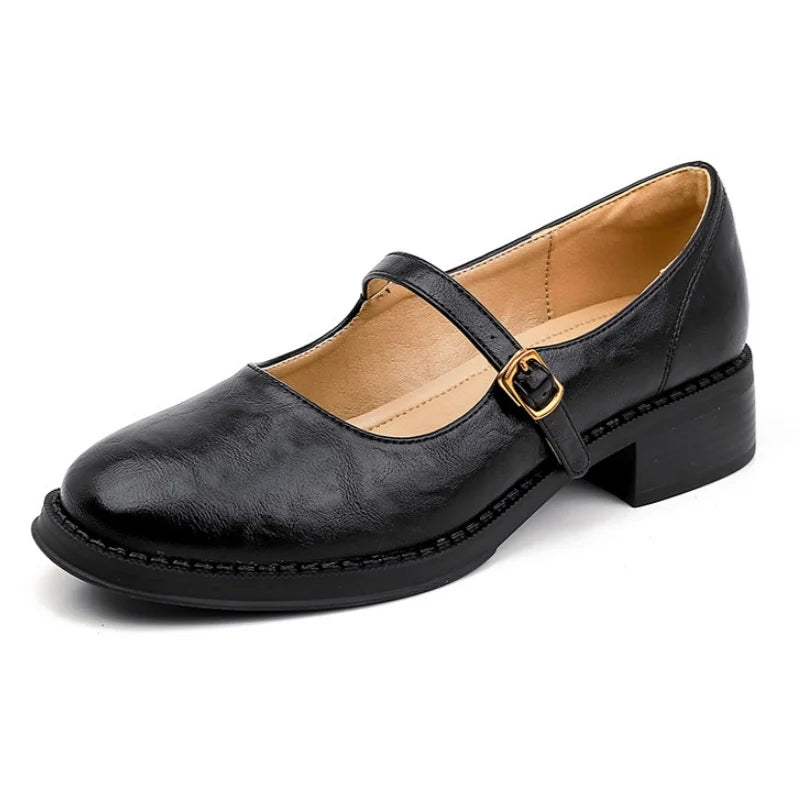 Donia - Comode Scarpe in Pelle Con Cinturino