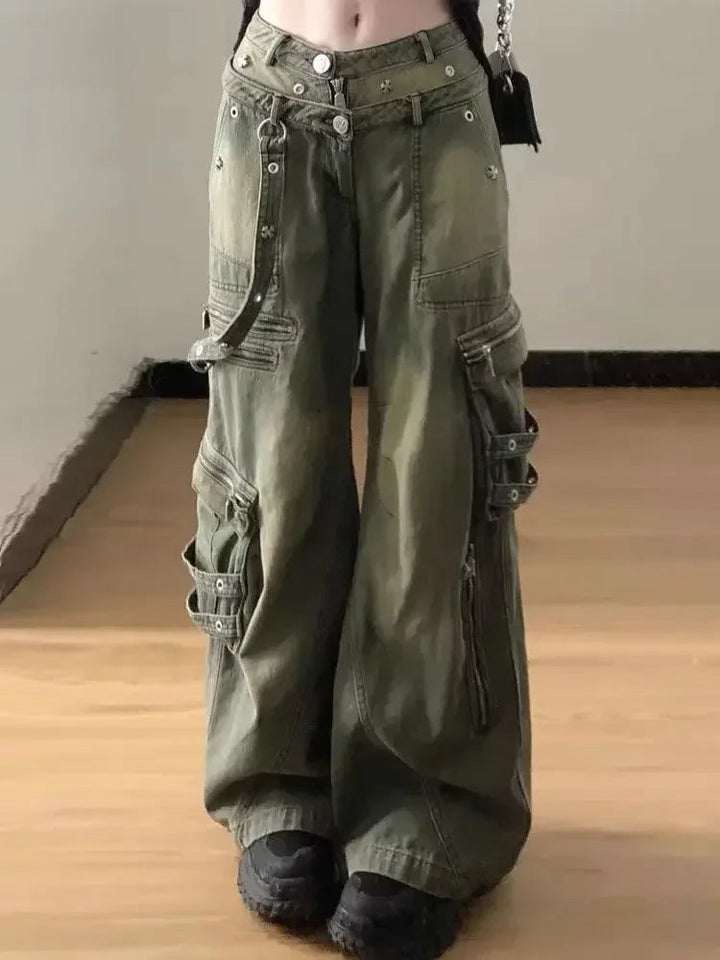 Melody - Pantalone Cargo Elasticizzato