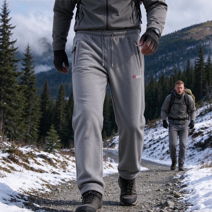 Ingolf - Pantaloni Foderati in Pile Con Coulisse E Tasche Con Cerniera