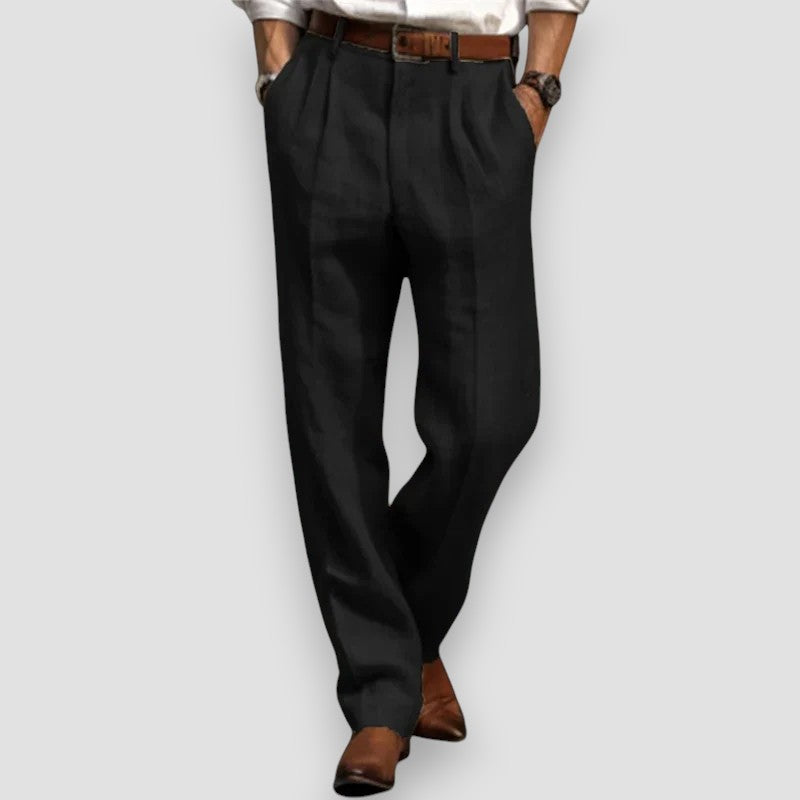 Alexei - Pantaloni Classici In Lino