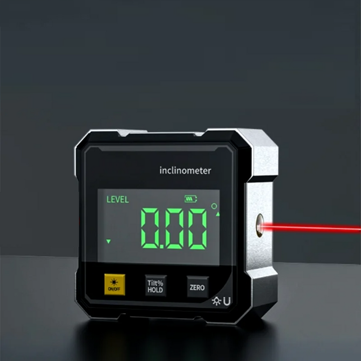 AngleMaster - Inclinometro Digitale Magnetico in Seta Laser